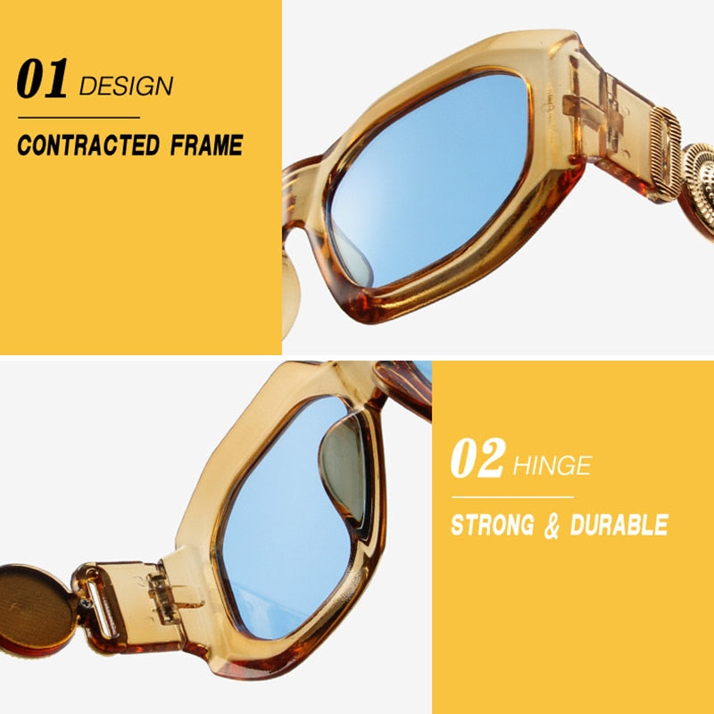 DYTYMJ Oversized Sunglasses Punk Glasses