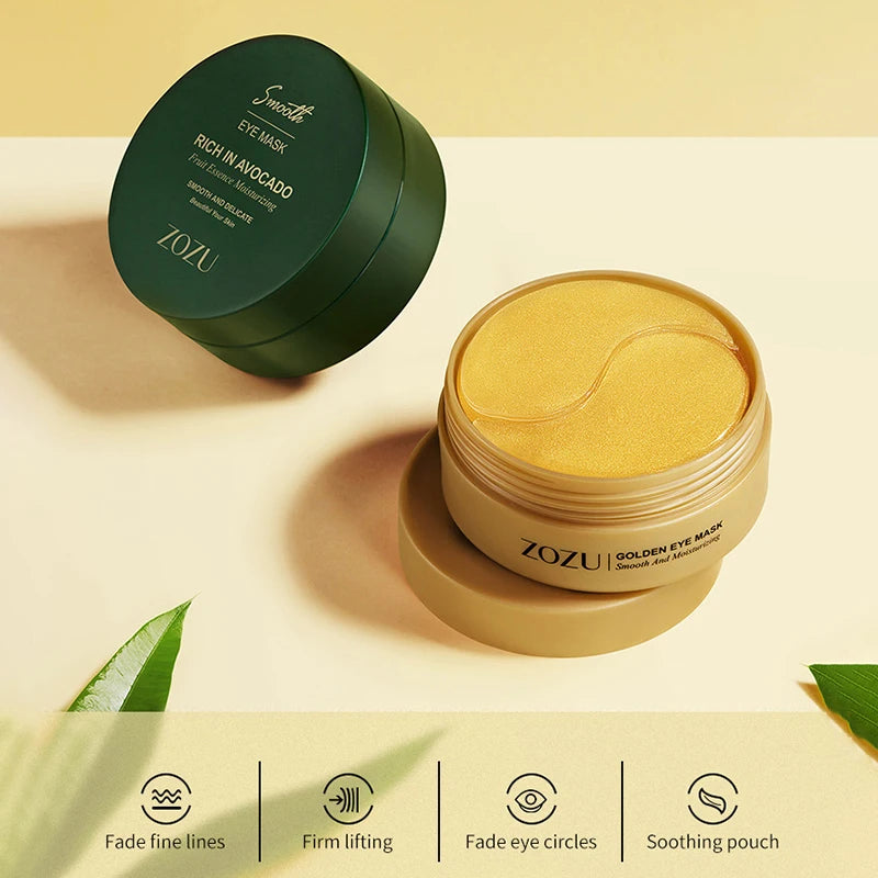 60pcs Golden Anti Wrinkle Eye Moisturizing Mask