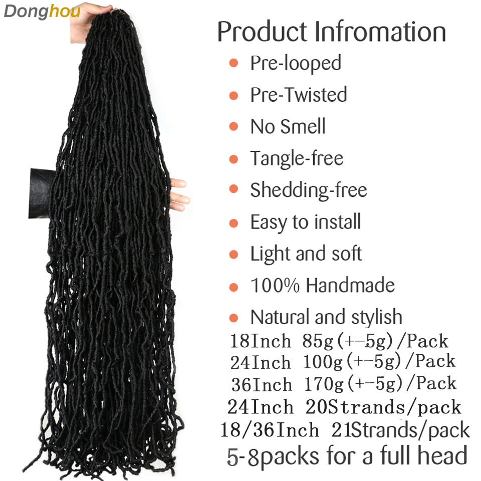Donghou Faux Locs Crochet Hair Faux Locs