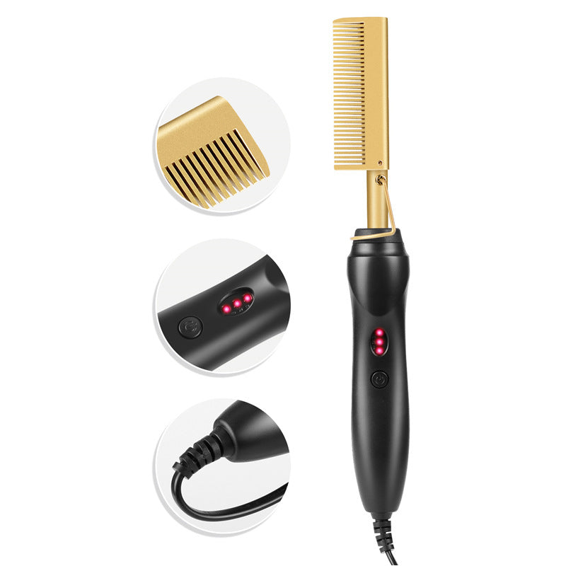 Electric Curling Comb-- Ceramic hot comb - your-beauty-matters