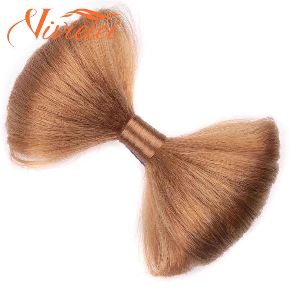 Synthetic Bow Hair Bun Chignon with Hairpins