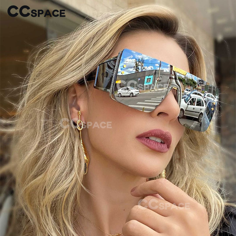 Oversized One Lens Goggle Sunglasses--Retro Fashion Shades Uv400 Vintage