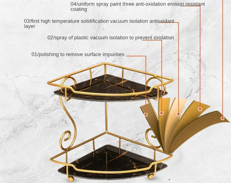 Bathroom Cosmetics Storage Rack Shelves | Bathroom Storage Shelf | Vanity Storage Rack - Bathroom Shelves