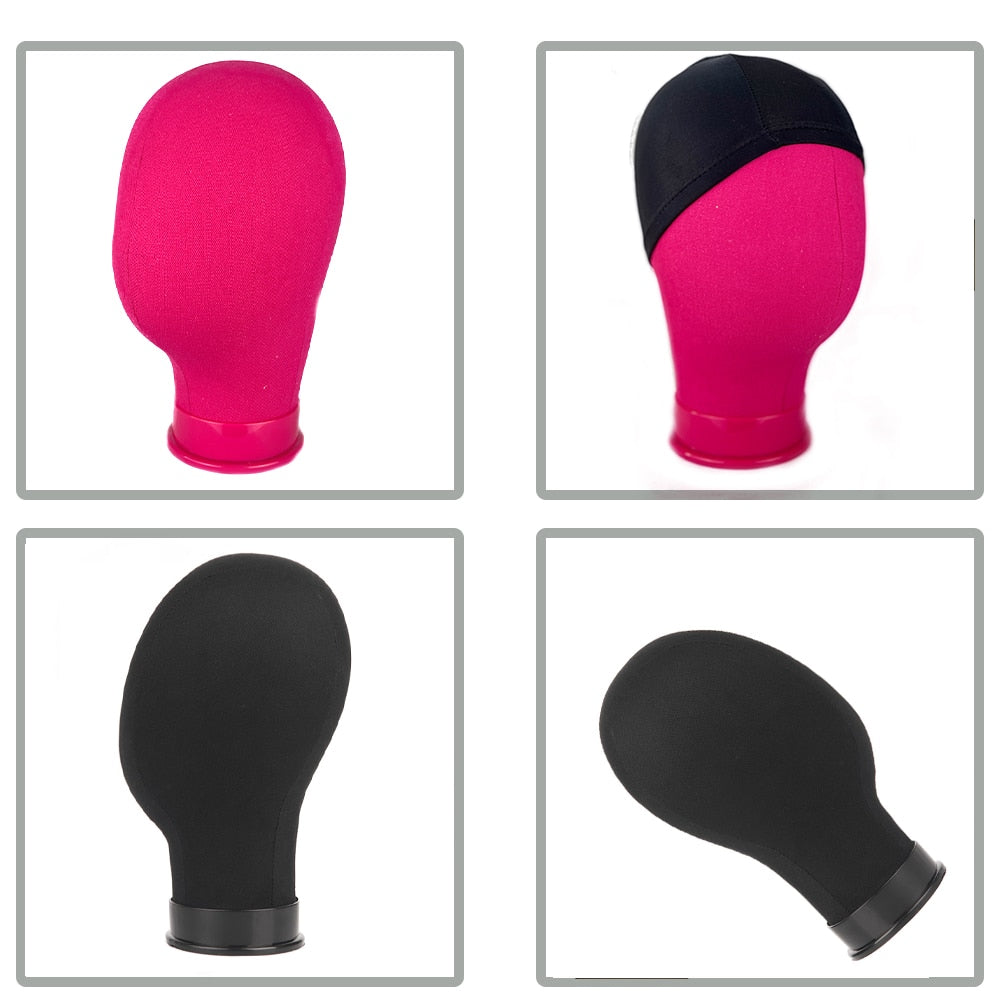 Mannequin Head Wig Stand Canvas Block Head With Adjustable Mannequin Head Tripod For Wigs Making