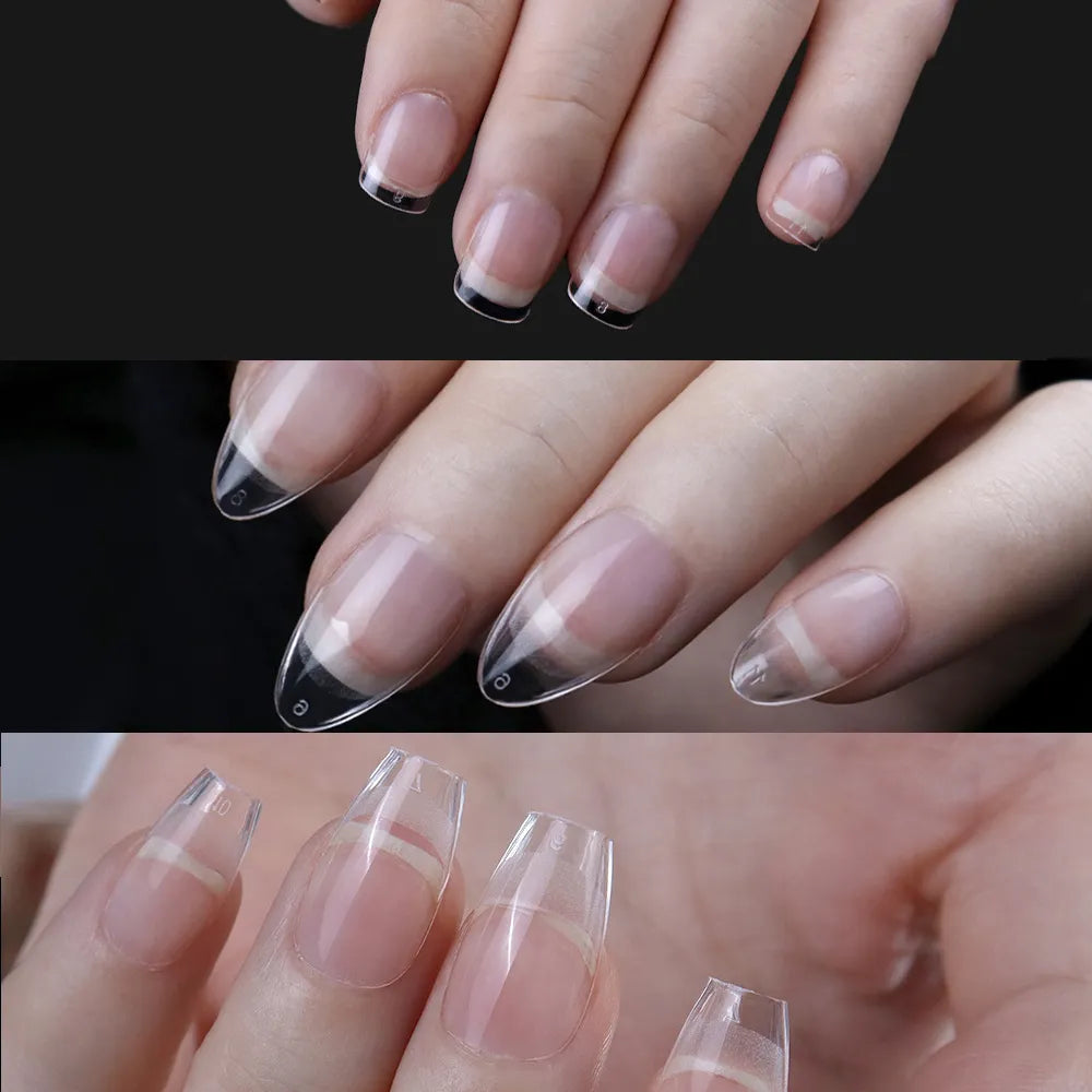 120pcs XXS Super Short Full Cover Sculpted Soft Gel Nail Tips