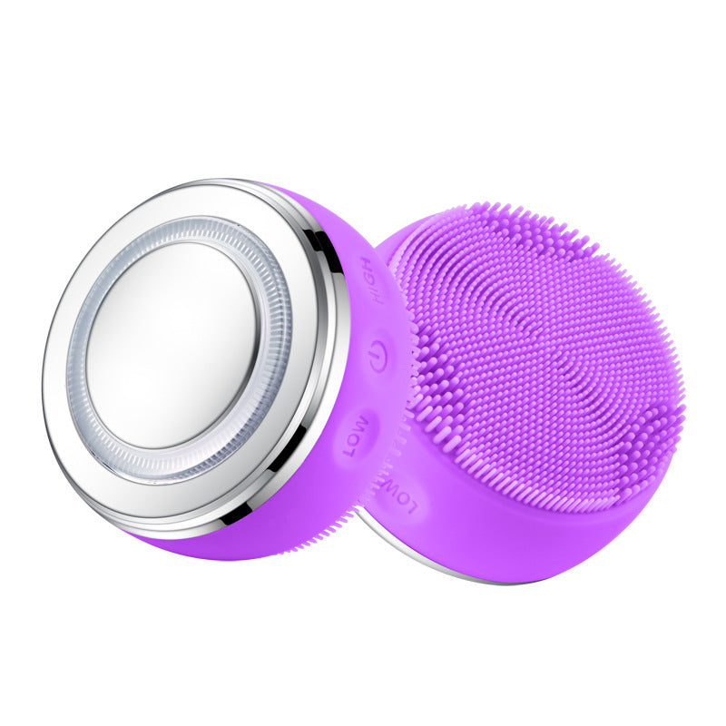 Facial silicone cleansing instrument