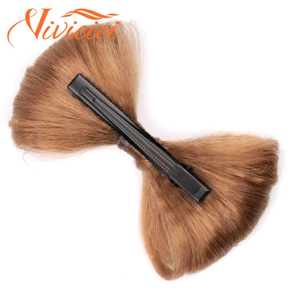 Synthetic Bow Hair Bun Chignon with Hairpins