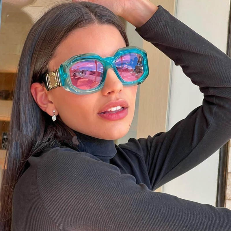 DYTYMJ Oversized Sunglasses Punk Glasses