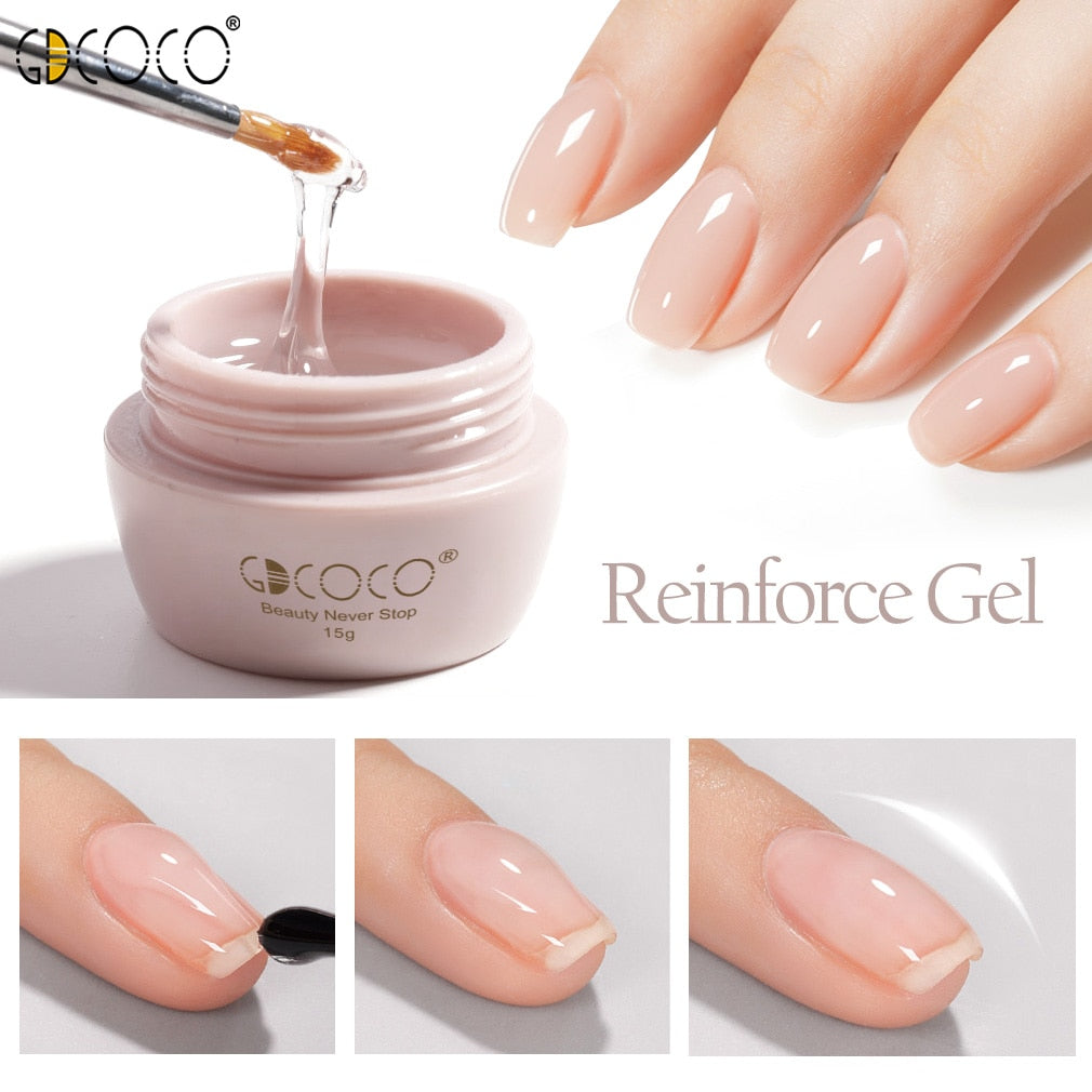 Venalisa Metal Painting Gel Gold Silver Mirror Polish GDCOCO Reinforce Gel