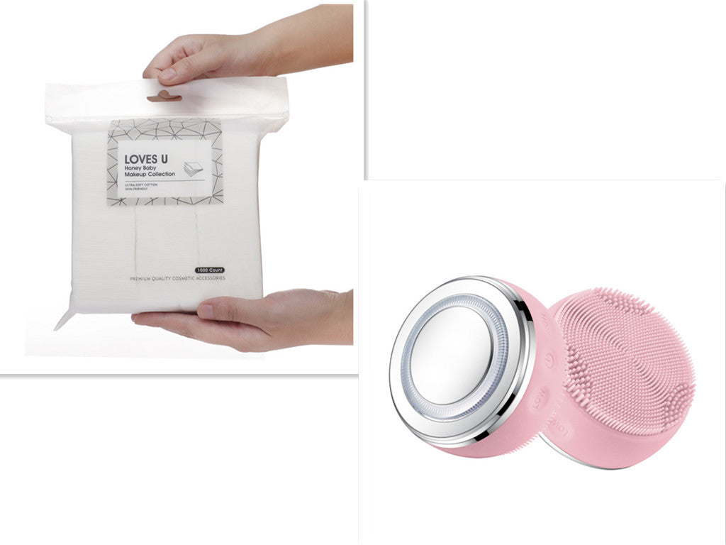 Facial silicone cleansing instrument