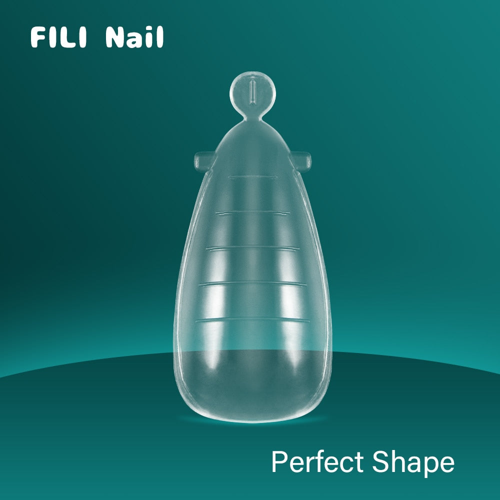 FILI Nails Art Tool Set Quick Building Mold Nail Brush Kit Dual Forms Nail Extension System With Nail Pen Gel Clips For Top Form| |