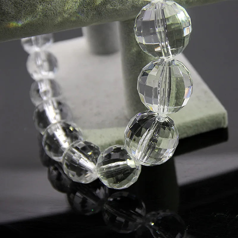 FishSheep Statement Clear Big Acrylic Ball Choker