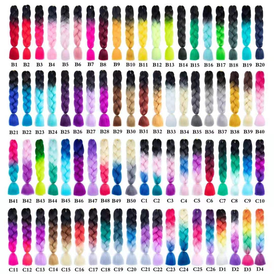 Dream Like 24 inch Ombre Color Synthetic Hair Braids Pre Stretched Wholesale Jumbo Braiding KaneKalon Hair Extensions 100g/pcs| |