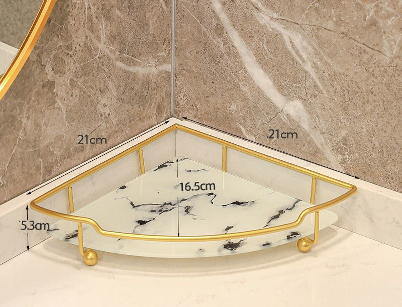 Light Luxury Triangle Bathroom Storage Shelf Vanity - your-beauty-matters