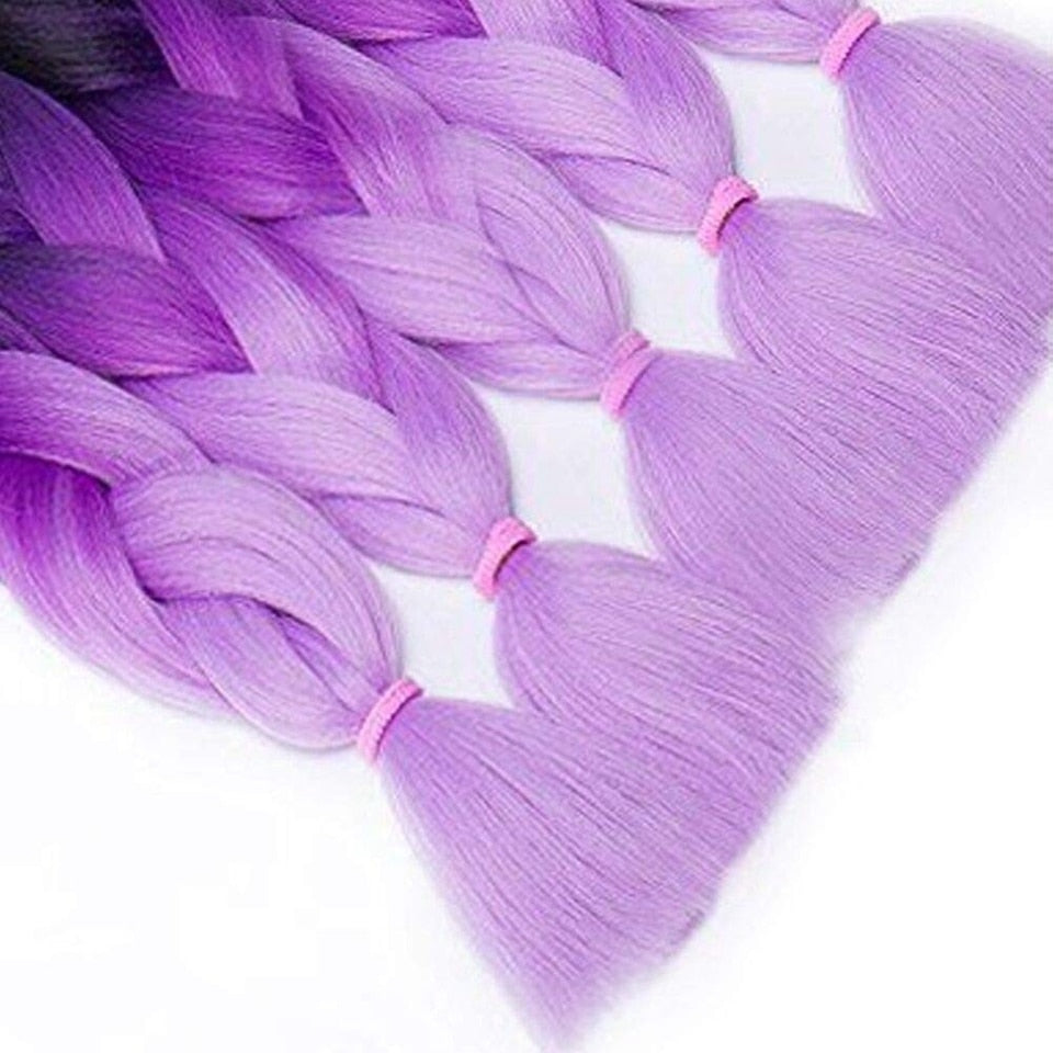 Dream Like 24 inch Ombre Color Synthetic Hair Braids Pre Stretched Wholesale Jumbo Braiding KaneKalon Hair Extensions 100g/pcs| |