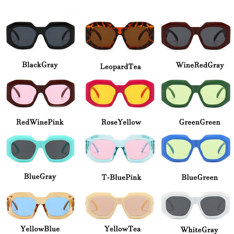 DYTYMJ Oversized Sunglasses Punk Glasses