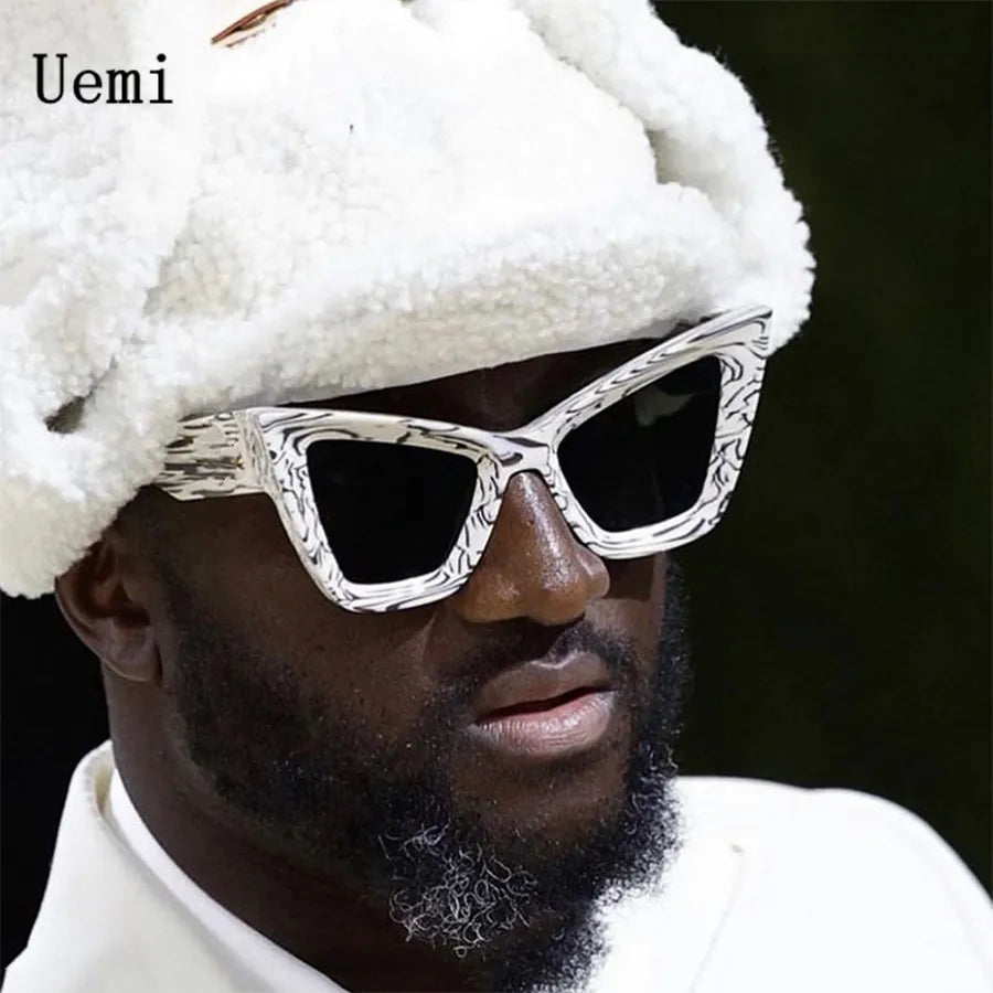 Oversized Cat Eye Modern Retro Sunglasses with UV400