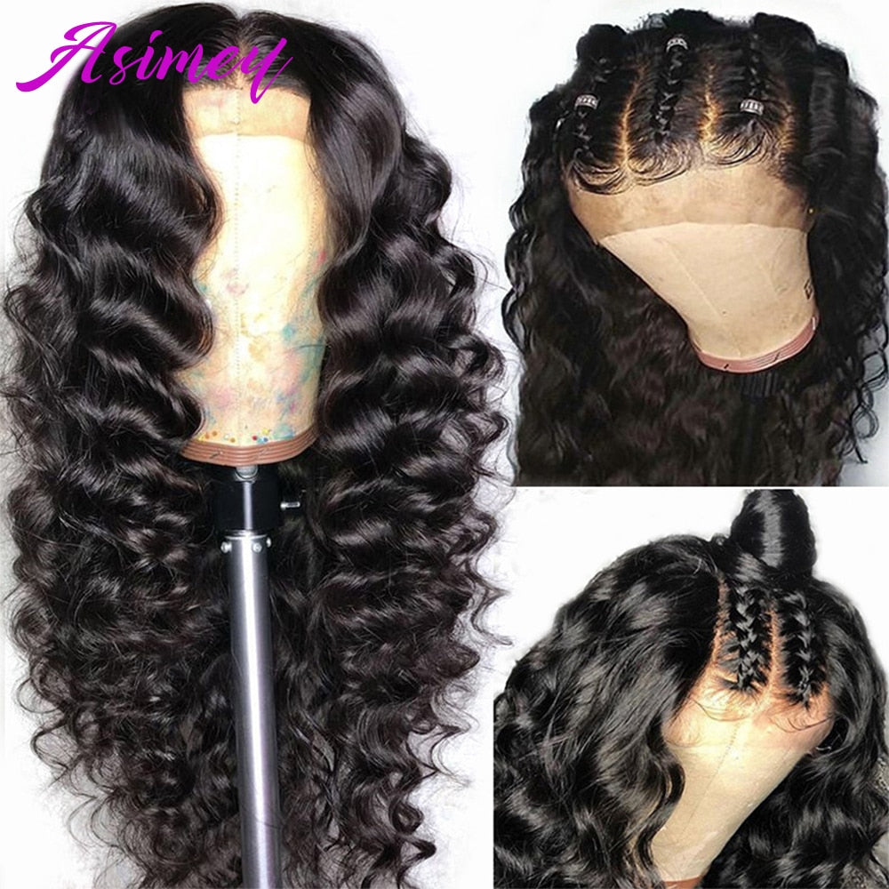 30 32 Inch Loose Deep Wave Frontal Wig 13x4 HD Lace Front Human Hair Wig Pre Plucked HD Transparent Lace Wig - your-beauty-matters