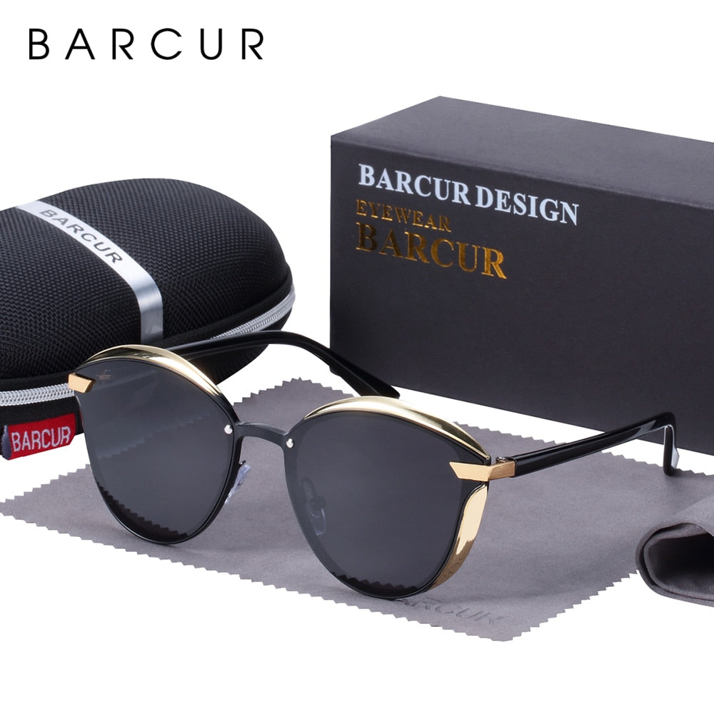 Barcur Fashion Round Polarized Women Sunglasses