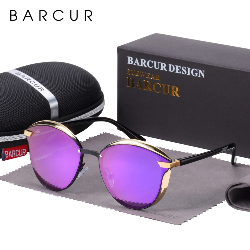 Barcur Fashion Round Polarized Women Sunglasses