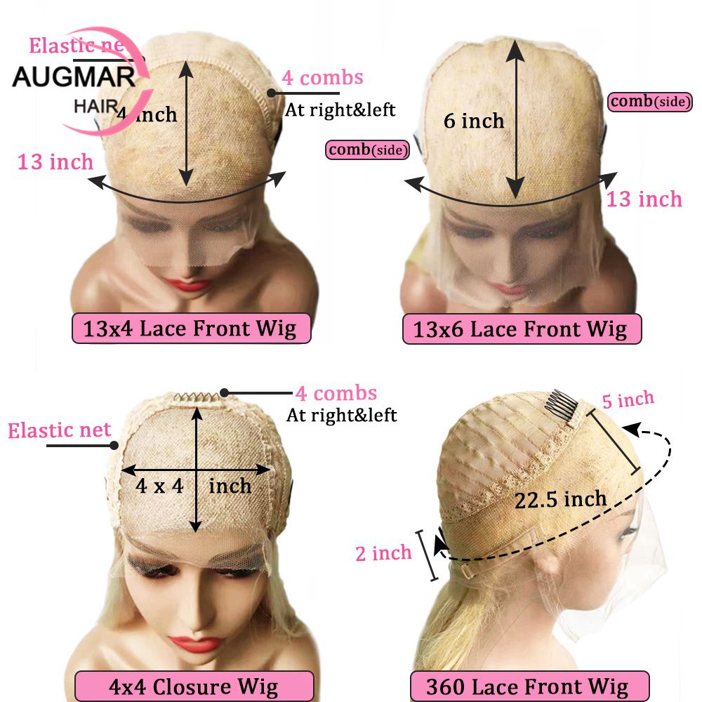 360 Lace Front Human Hair Blonde 613 Body with Hd Transparent Lace