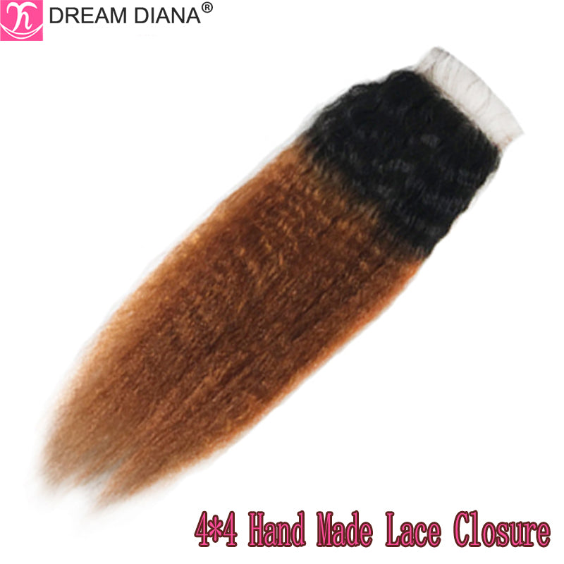 Dreamdiana Remy Malaysian Kinky Straight Bundles With Closure T1b 30 - your-beauty-matters