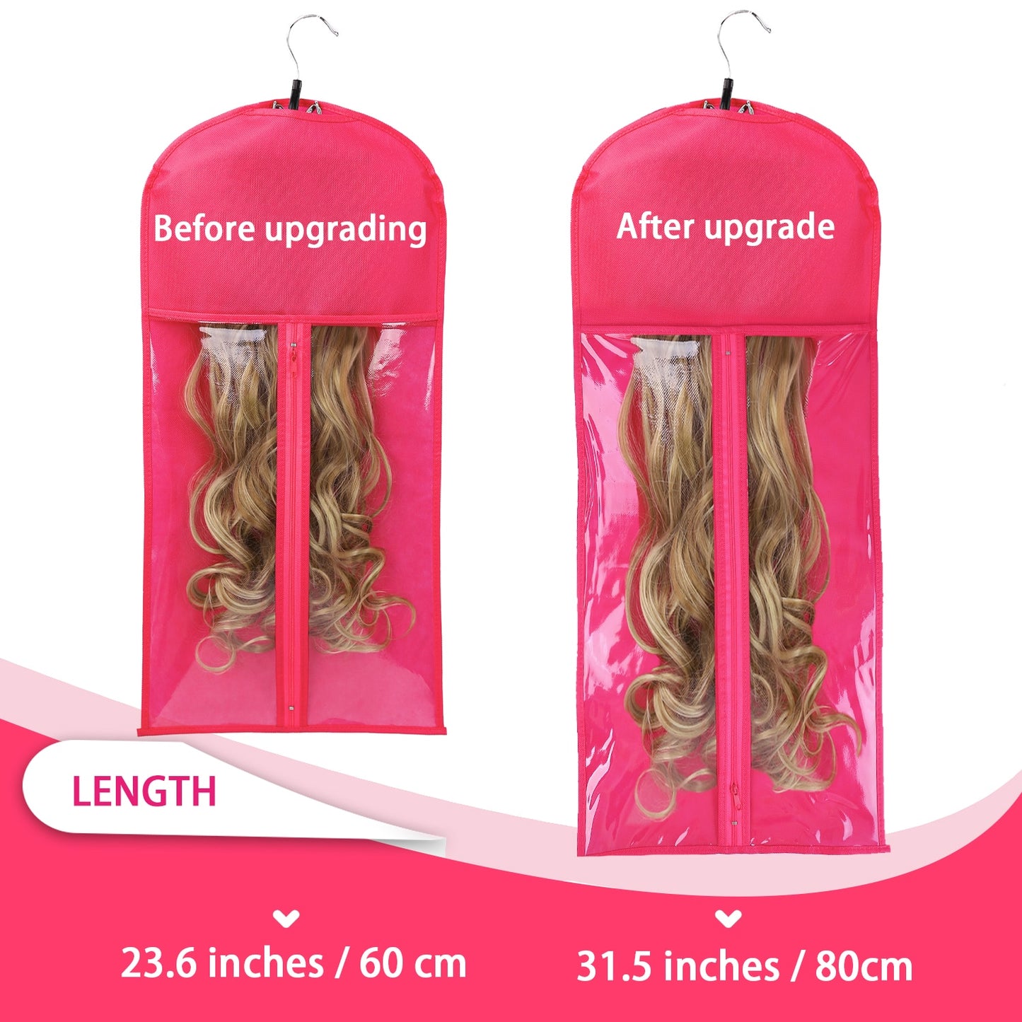 Alileader 5/10Pcs Wig Storage Bag With Hanger - your-beauty-matters
