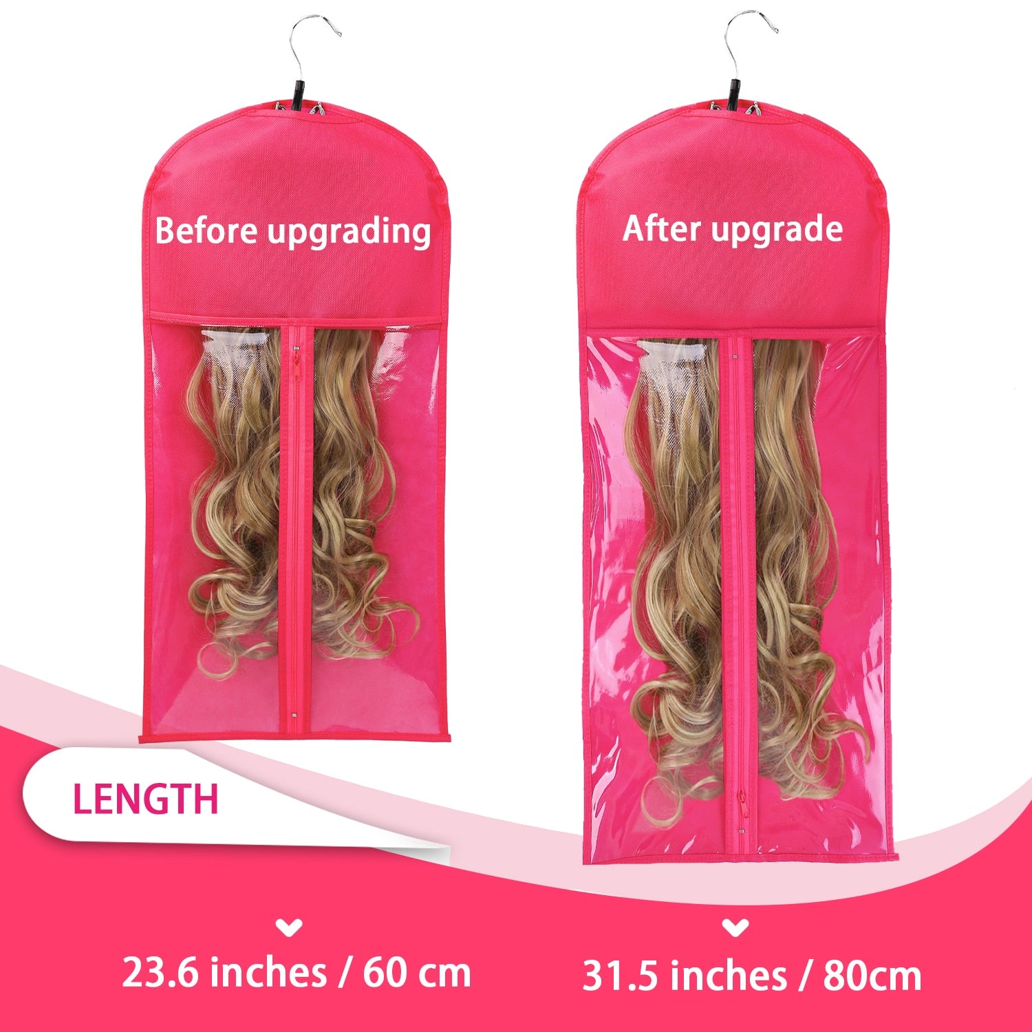 Alileader 5/10Pcs Wig Storage Bag With Hanger - your-beauty-matters