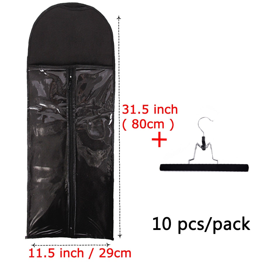 Alileader 5/10Pcs Wig Storage Bag With Hanger - your-beauty-matters