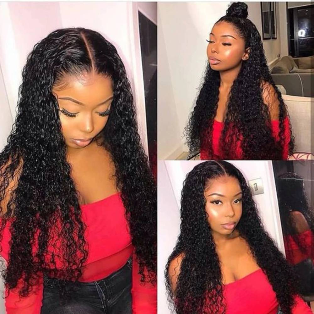 13x4 Kinky Curly Lace Front Human Hair Wigs - your-beauty-matters