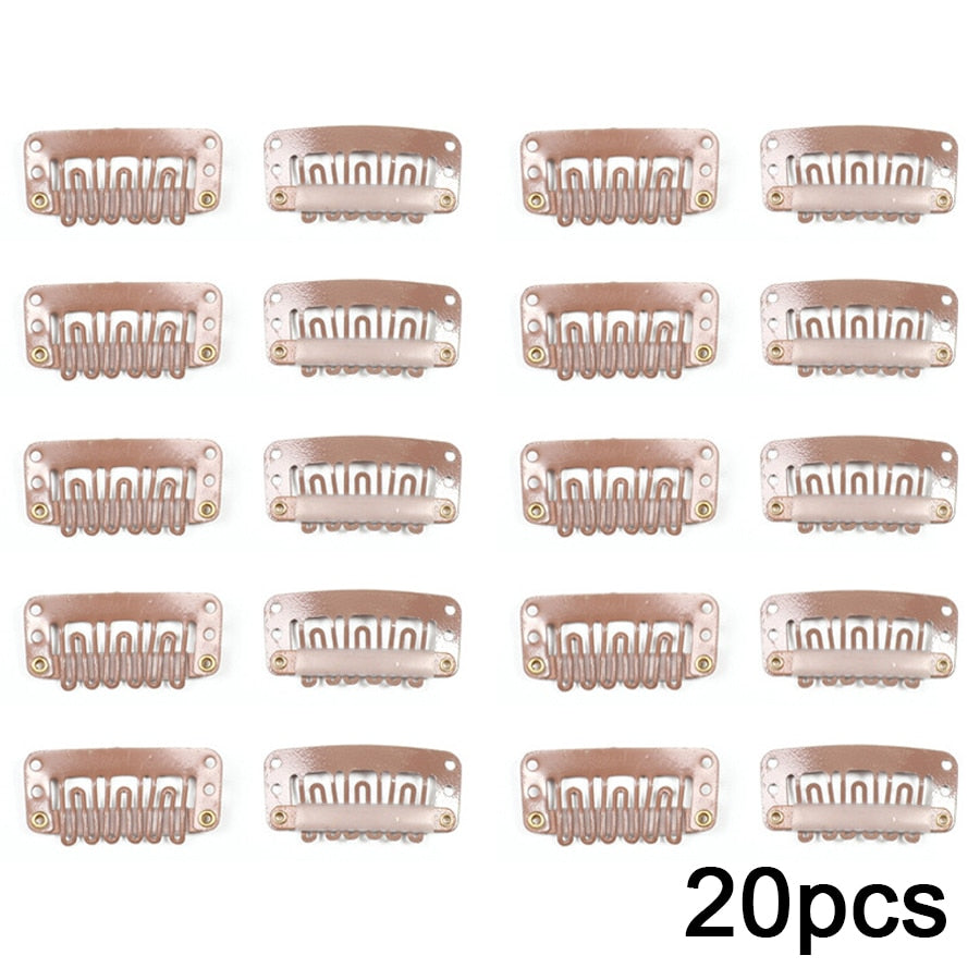 Alileader 20Pcs/Lot Clip In Hair Extension Wig Clips - your-beauty-matters