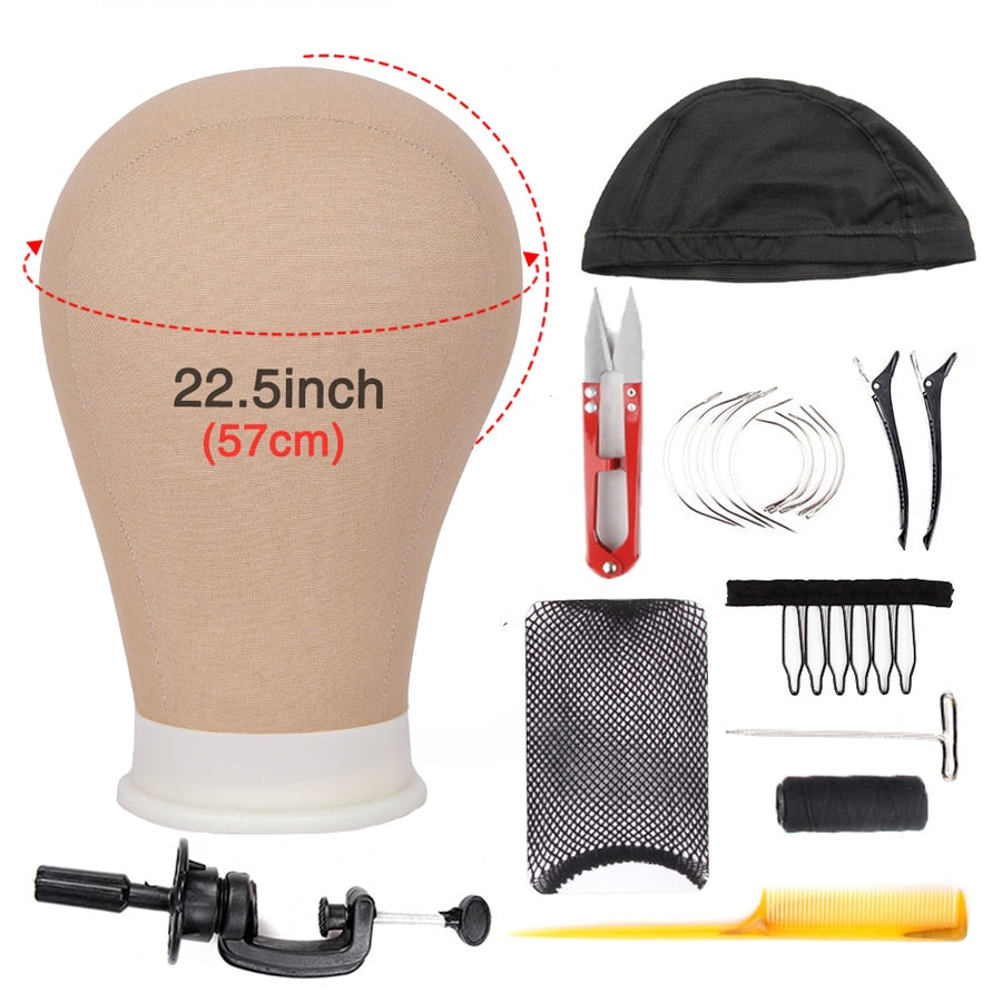 Alileader Training Mannequin Head Canvas - your-beauty-matters