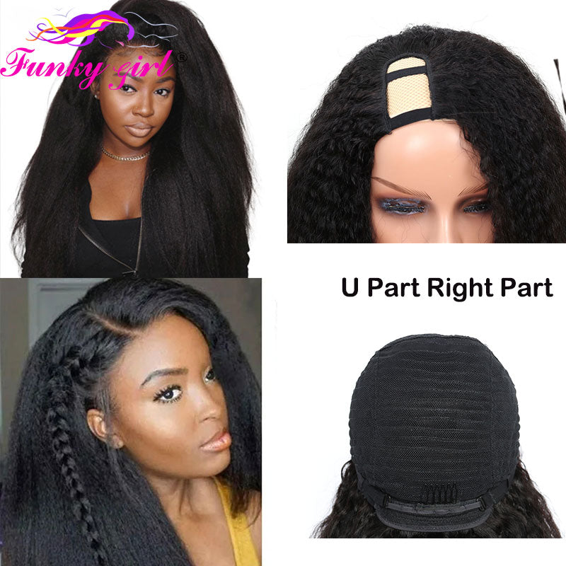 FG Brazilian Kinky Straight Human Hair Wigs - your-beauty-matters