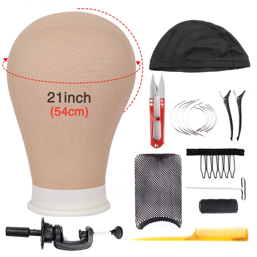 Alileader Training Mannequin Head Canvas - your-beauty-matters