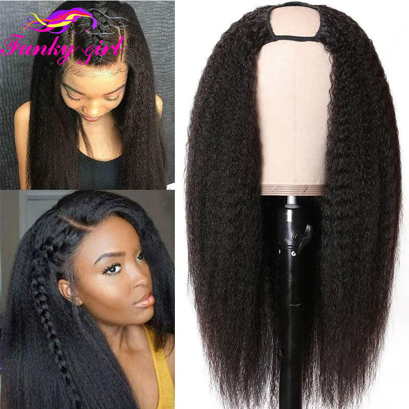 FG Brazilian Kinky Straight Human Hair Wigs - your-beauty-matters