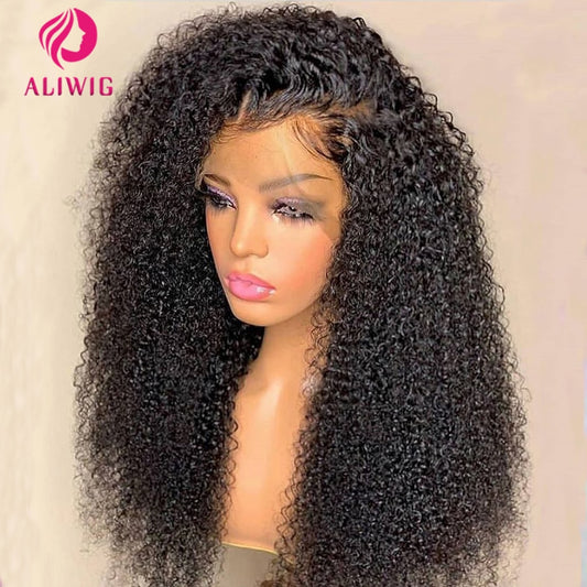 Jerry Curly Wig 13x4 Lace Front Wig Deep Kinky Curly Human Hair - your-beauty-matters
