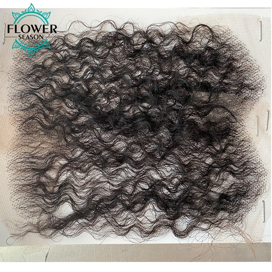 Hd Lace Baby Hair Strips: 4 Pcs Human Hair Baby Hair Edges