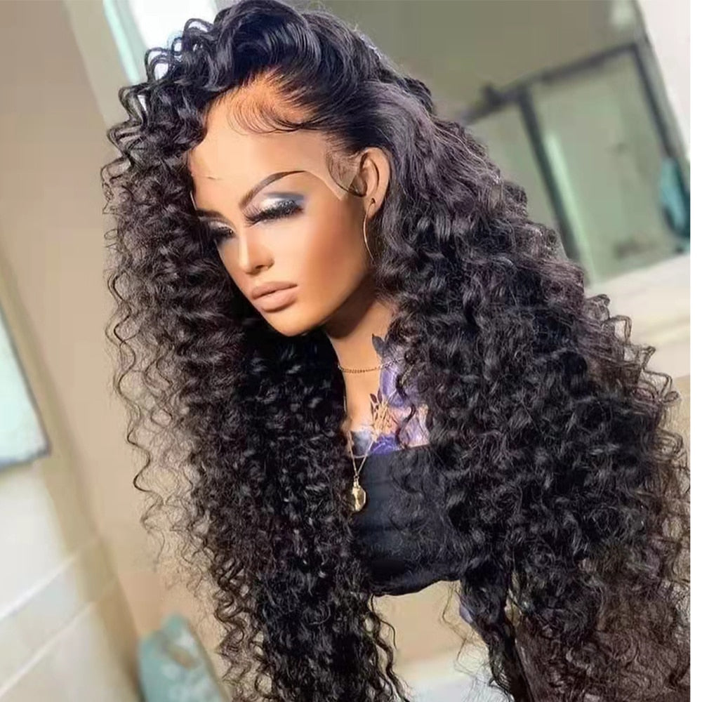 30 34 Inch Loose Deep Wave HD Frontal Wigs for Women Curly Human Hair Brazilian 13x4 Wet And Wavy Water Wave Full Lace Front Wig - your-beauty-matters