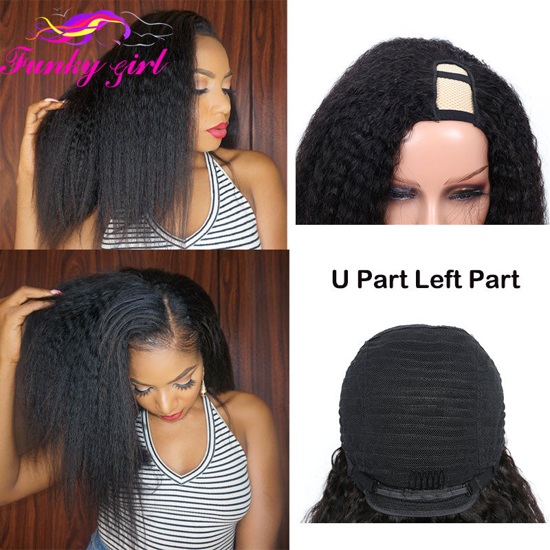 FG Brazilian Kinky Straight Human Hair Wigs - your-beauty-matters