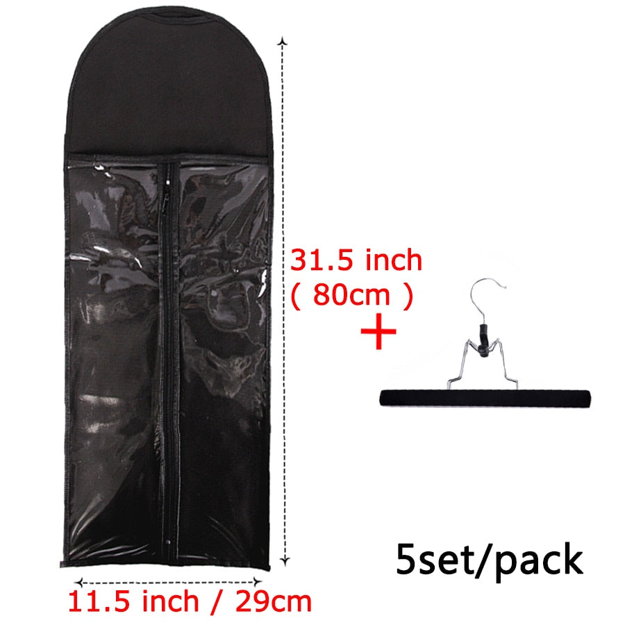 Alileader 5/10Pcs Wig Storage Bag With Hanger - your-beauty-matters