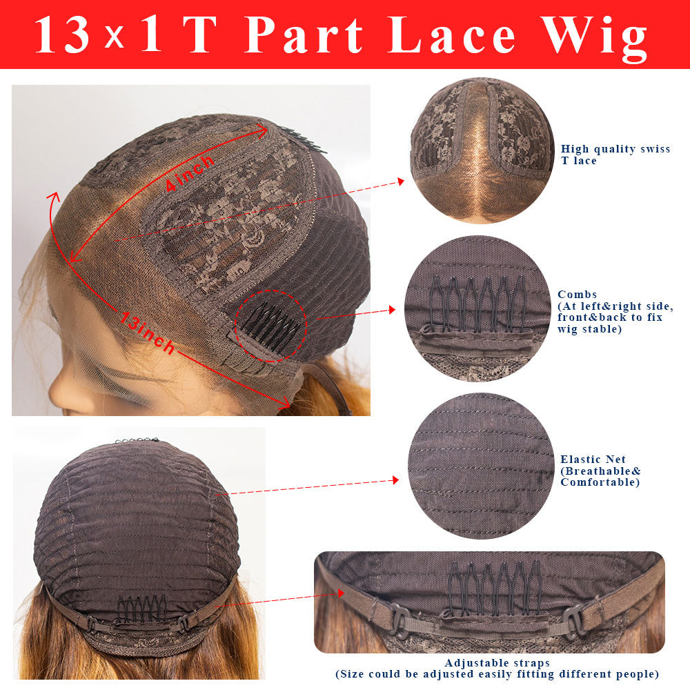Highlight Wig Human Hair Ombre Lace Front Wig Brazilian Hair Wigs - your-beauty-matters