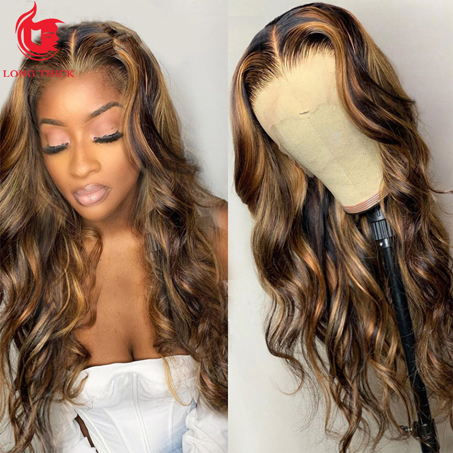 Highlight Wig Human Hair Ombre Lace Front Wig Brazilian Hair Wigs - your-beauty-matters