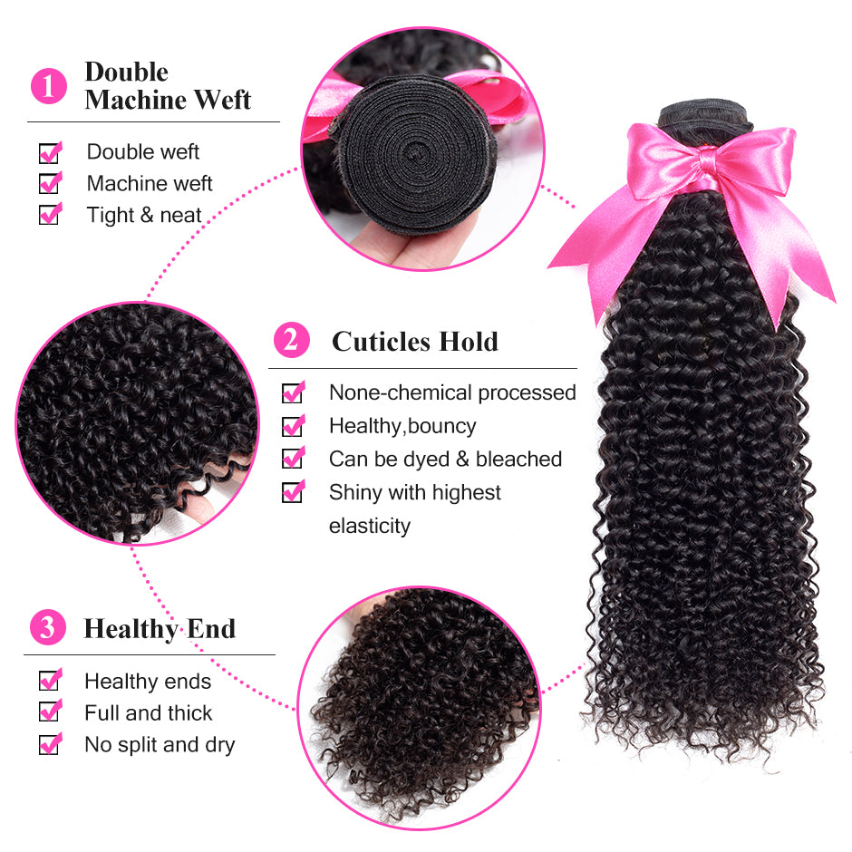 Isee Hair Mongolian Kinky Curly Hair Extension 100% Human Hair Bundles - your-beauty-matters