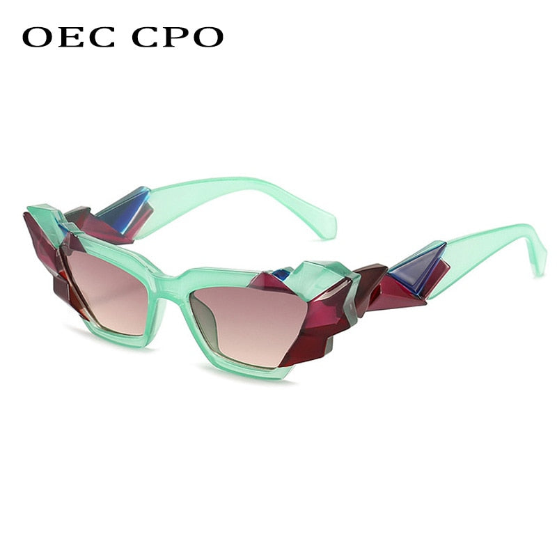 Oec Cpo Ladies Punk Cat Eye Steampunk Eyewear