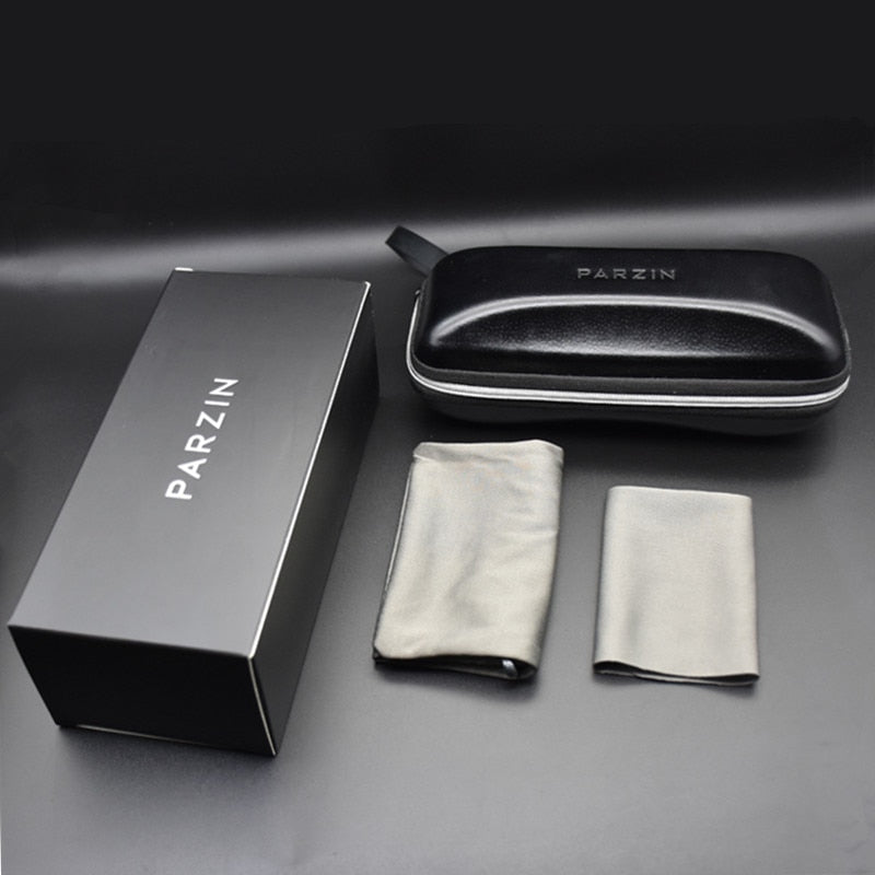 PARZIN Luxury Polarized Sunglasses Black With Packing PZ18|