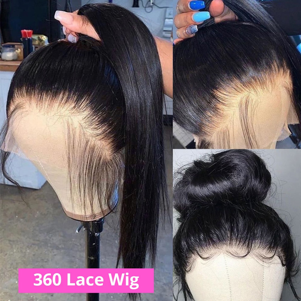 13x6 Hd Lace Front Wig Bone Straight Human Hair - your-beauty-matters