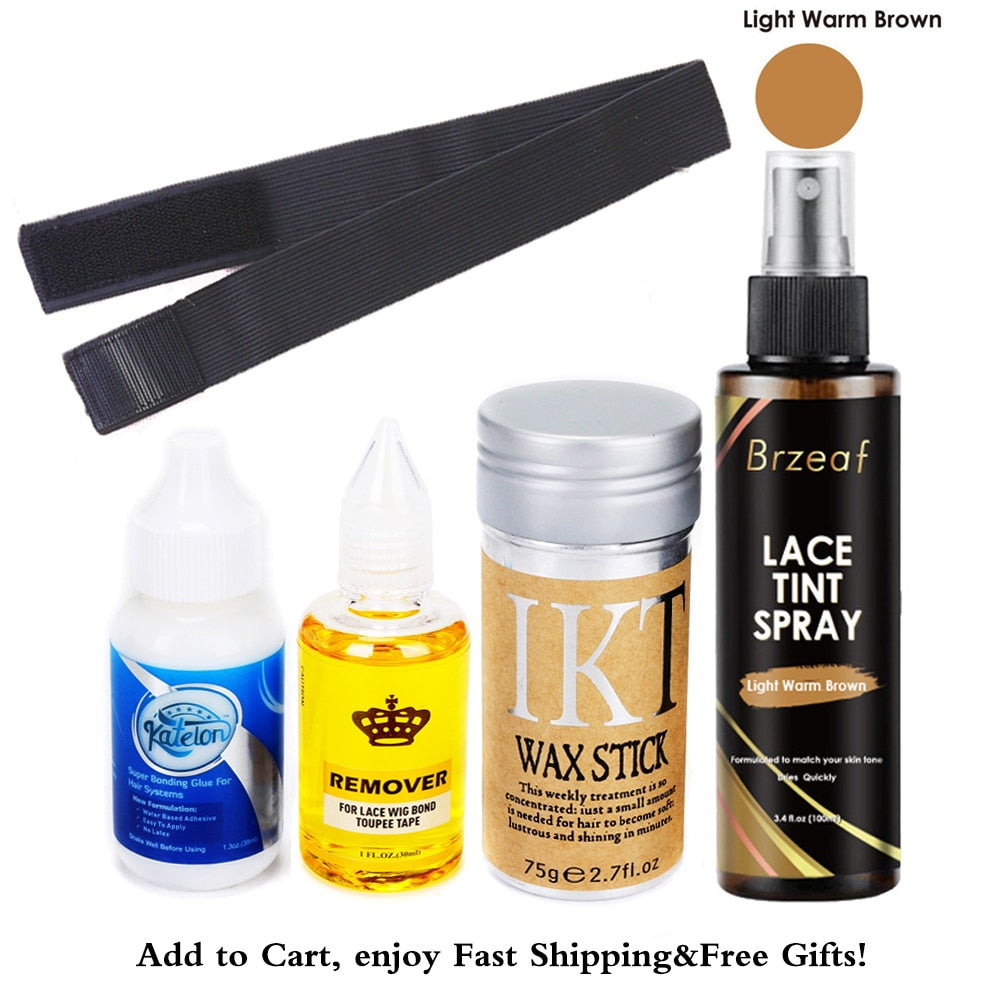 Lace Wig Glue-- Liquid Adhesive Hair Glue + Wax Stick For Wig + Lace Tint Spray - your-beauty-matters