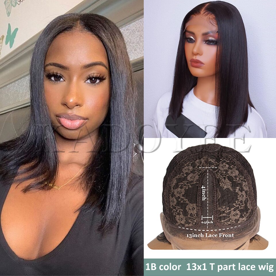 Straight Short Bob Wig Honey Brown Lace Front - your-beauty-matters