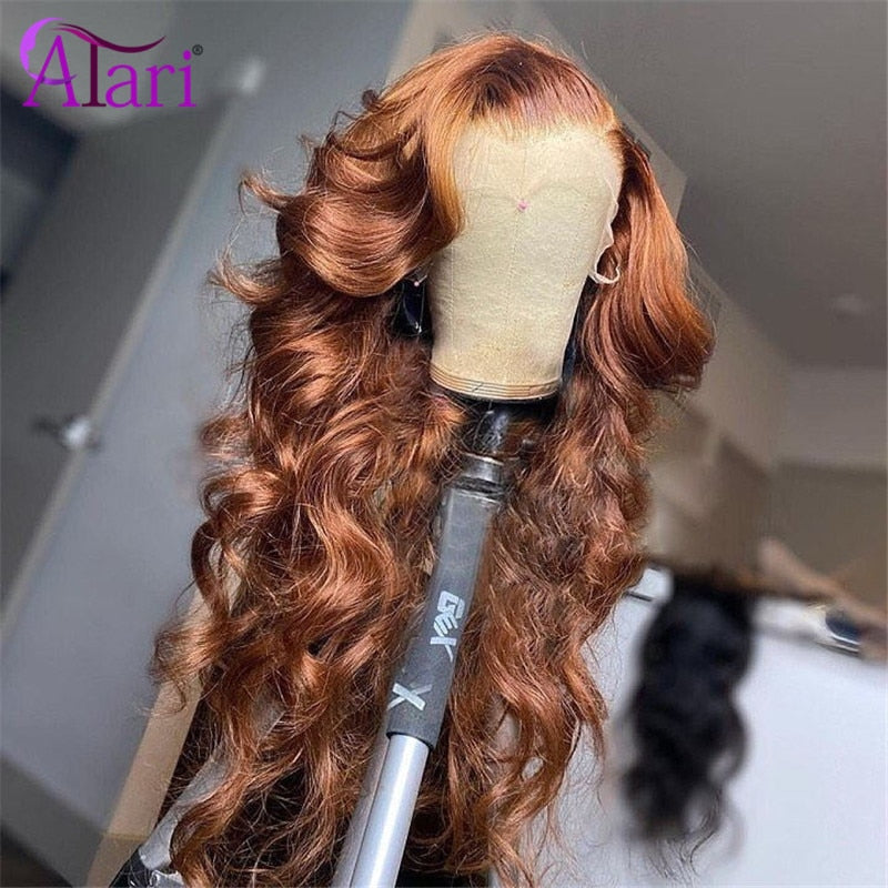 13x6 Ginger Brown Body Wave Wigs Brazilian Human Hair Wigs - your-beauty-matters