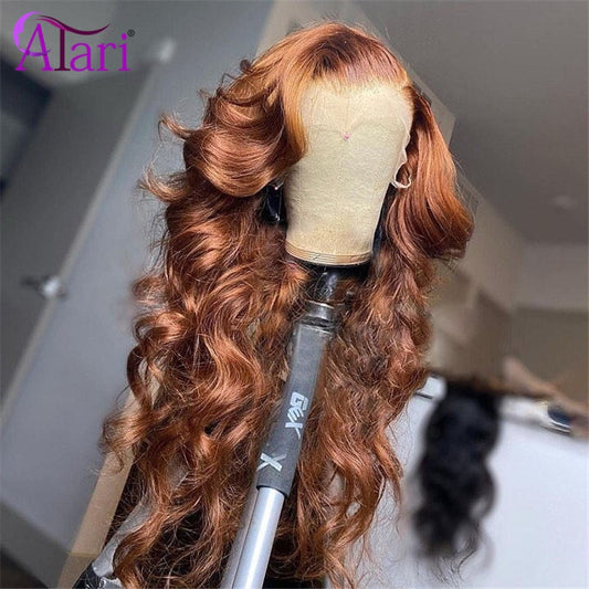 13x6 Ginger Brown Body Wave Wigs Brazilian Human Hair Wigs - your-beauty-matters